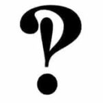 Tecknet interrobang. Frågetecken och utropstecken i ett.