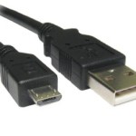 Micro-usb till vänster. Till höger en ”vanlig” usb.
